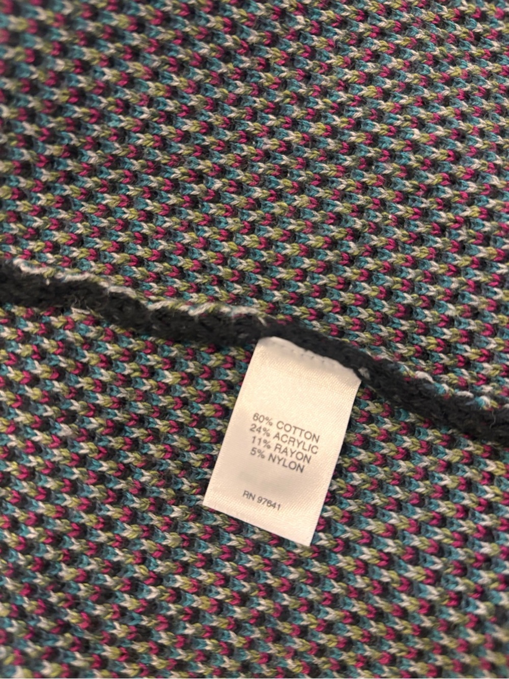 J. Jill Black Floral Long Duster Cardigan Sweater Coatigan Size XL Front Pockets - Picture 8 of 8